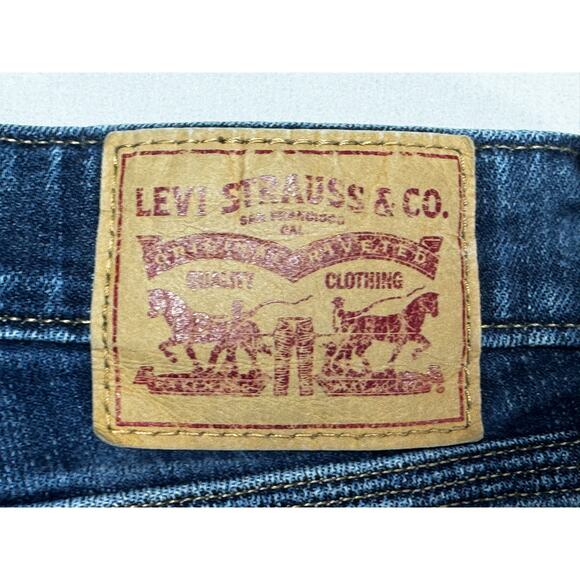 Levi's 715 Women's Bootcut Blue Denim Jeans - Size 30x30.5 - Picture 3 of 6